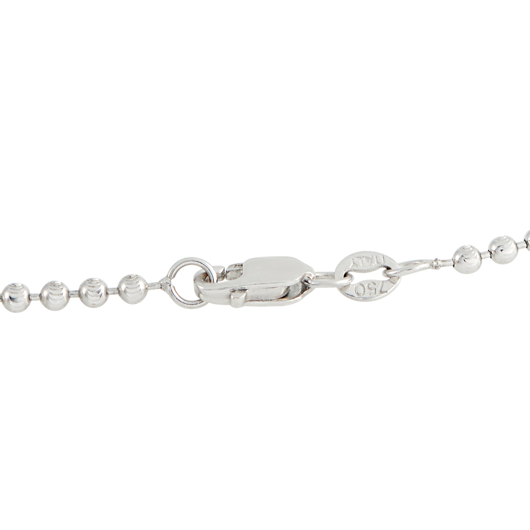 Theo Fennell 18K White Gold 1.0ct Diamond Cross Pendant