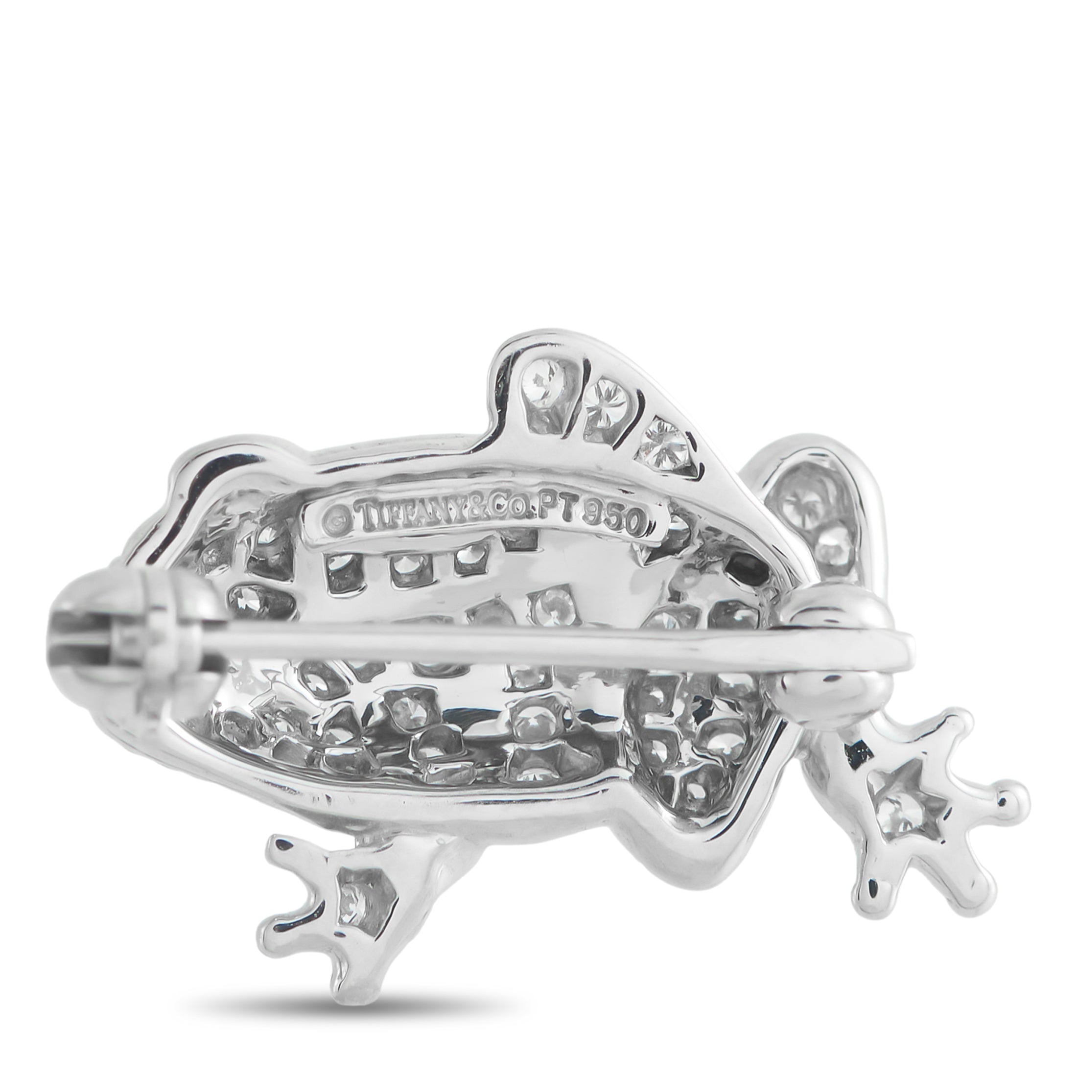 TIFFANY & CO. Tiffany & Co. 18K White Gold Diamond Frog Brooch