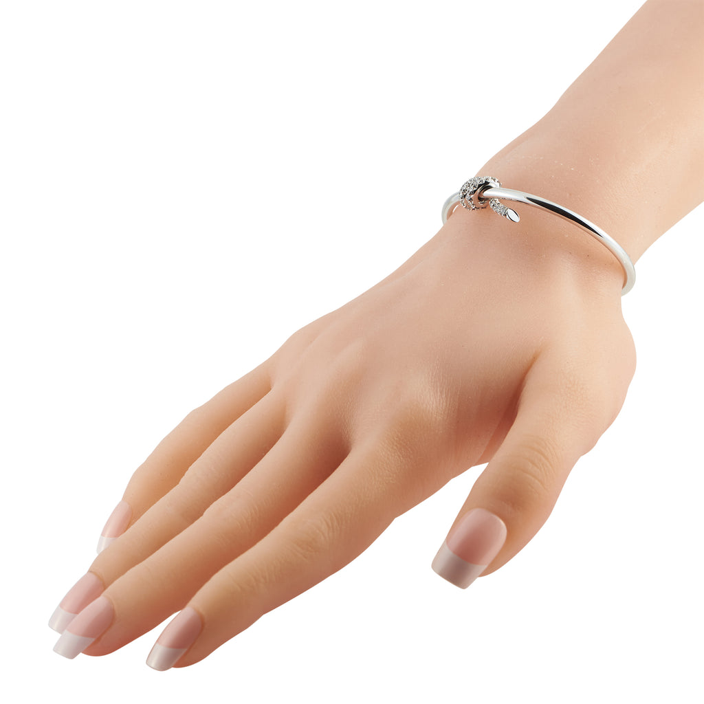 Tiffany & Co. Knot 18K White Gold 0.79ct Diamond Bangle