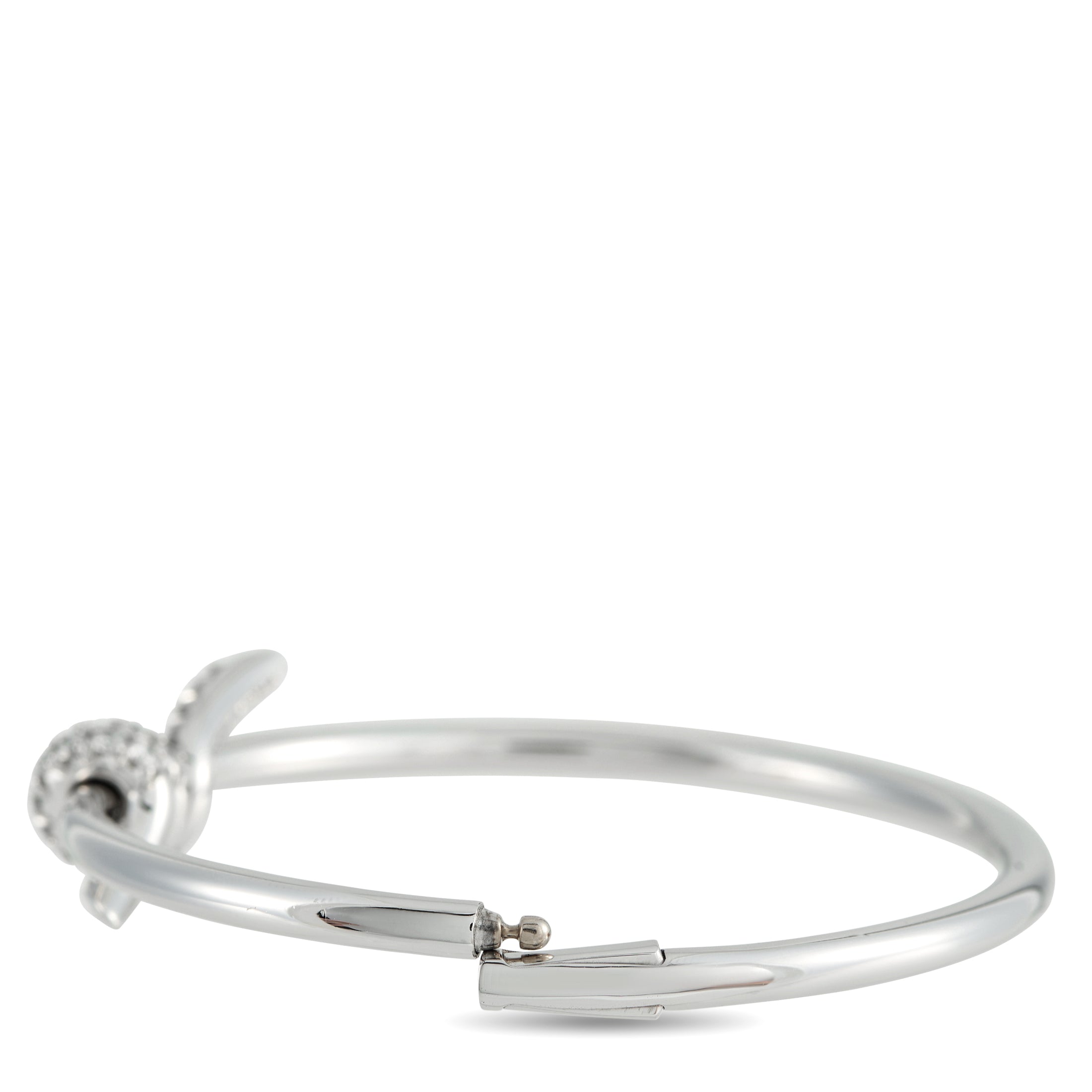 Tiffany & Co. Knot 18K White Gold 0.79ct Diamond Bangle