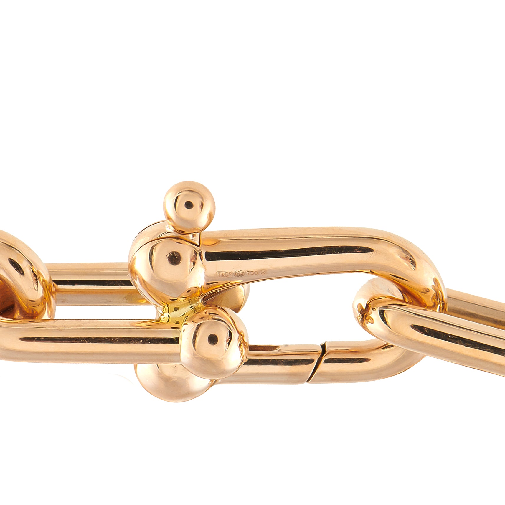 Tiffany & Co. HardWear 18K Rose Gold 1.70ct Diamond Link Bracelet
