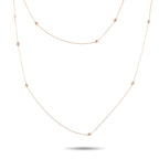 TIFFANY & CO. Tiffany & Co. Diamonds by the Yard 18K Rose Gold 2.50ct Diamond Necklace