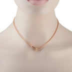Tiffany & CO. HardWear 18K Rose Gold 0.79ct Diamond Double Link Large Model Necklace