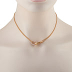 Tiffany & Co. HardWear 18K Rose Gold 0.74ct Diamond Double Link Large Pendant