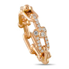 Tiffany & CO. HardWear 18K Rose Gold 0.26ct Diamond Ring