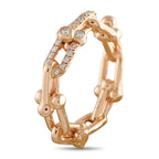 Tiffany & CO. HardWear 18K Rose Gold 0.26ct Diamond Ring