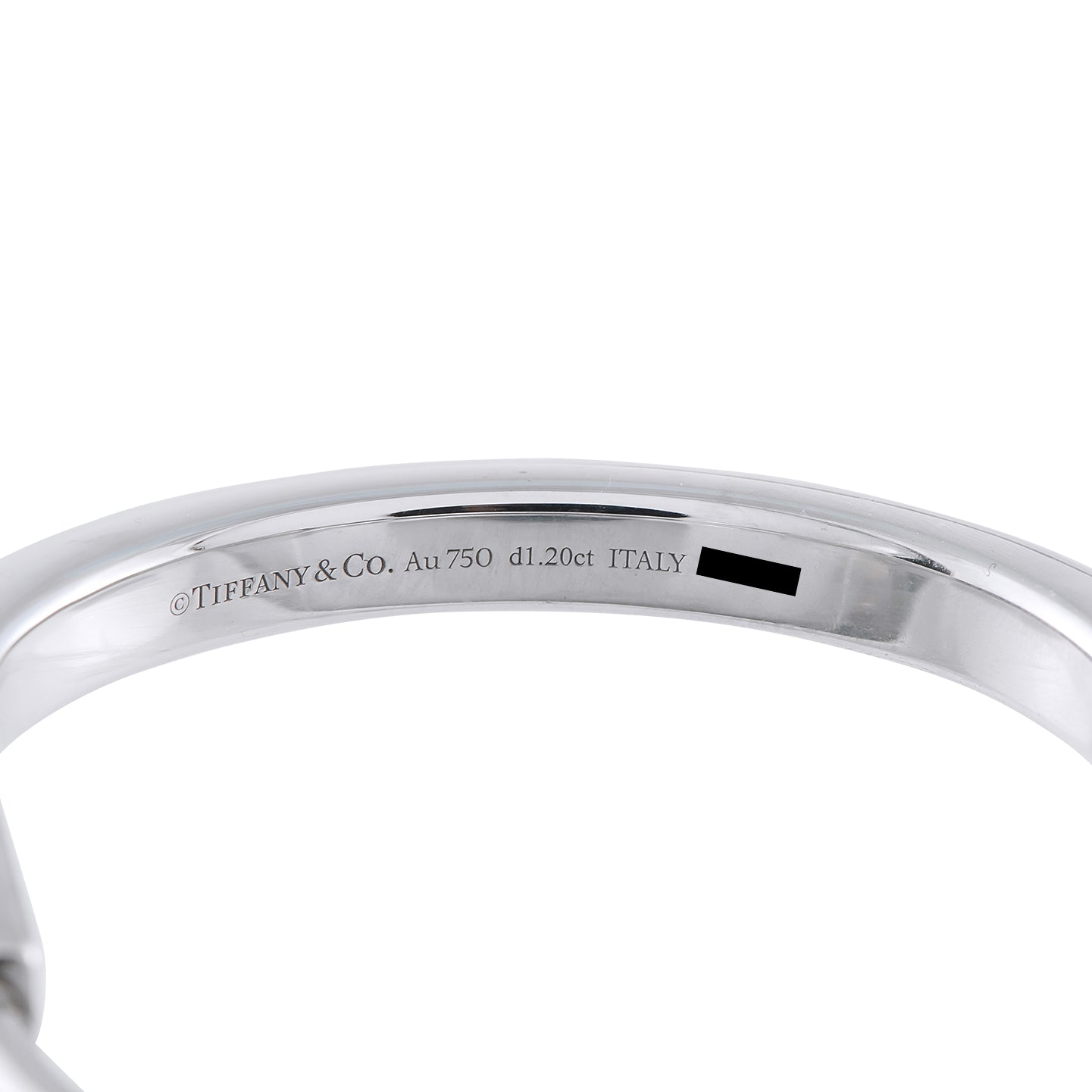 TIFFANY & CO. Tiffany & Co. 18K White Gold 1.20ct Diamond Lock Bracelet