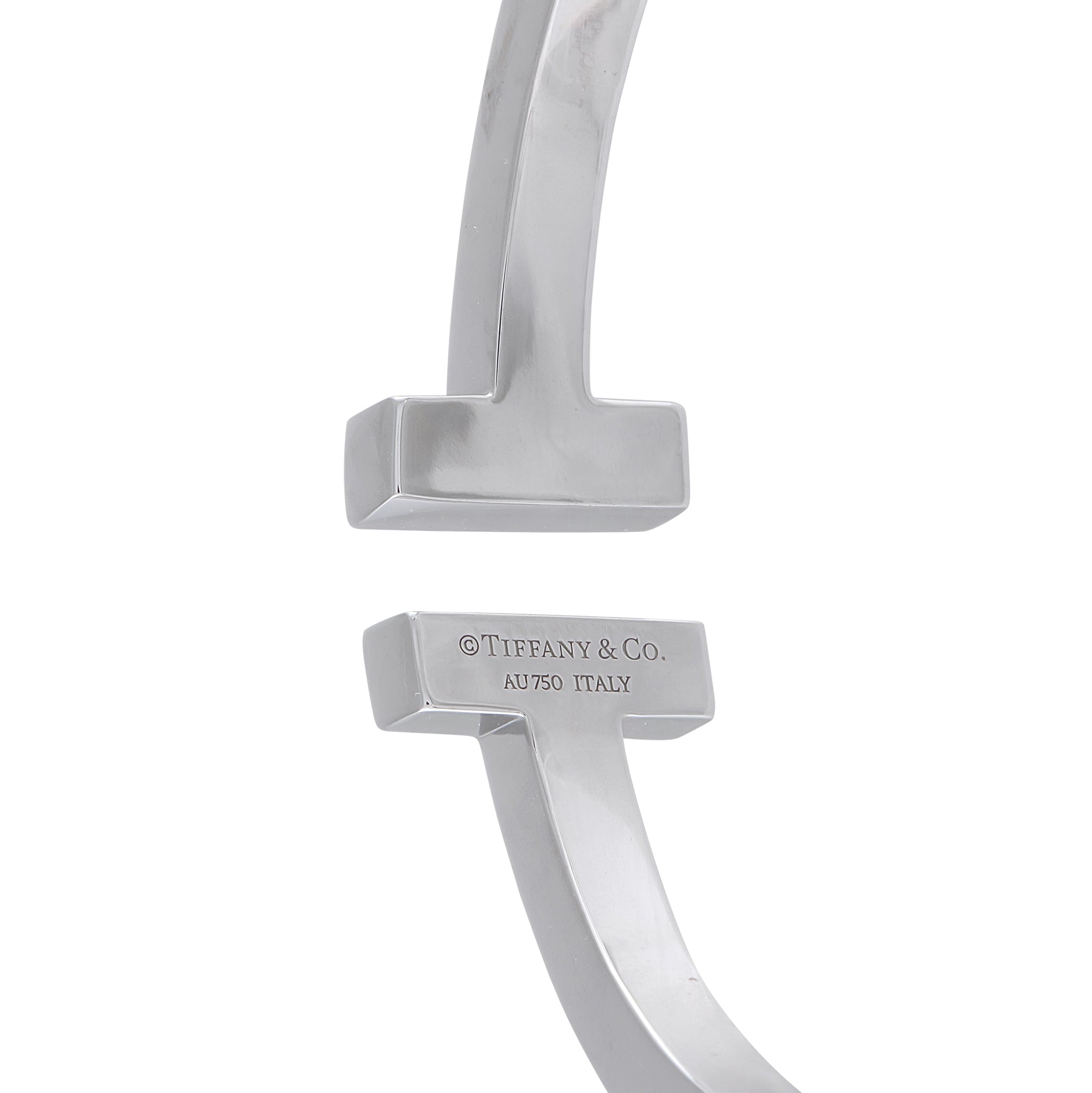 Tiffany & Co. T 18K White Gold 0.74ct Diamond Bracelet