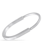 TIFFANY & CO. Tiffany & Co. Lock 18K White Gold 1.20ct Diamond Bangle