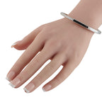 Tiffany & Co. Lock 18K White Gold 1.20ct Diamond Bangle