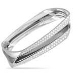 Tiffany & Co. Gehry 18K White Gold 1.20ct Diamond Bracelet