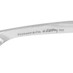 Engraved inside 18K white gold bracelet: Tiffany & Co. Gehry 750