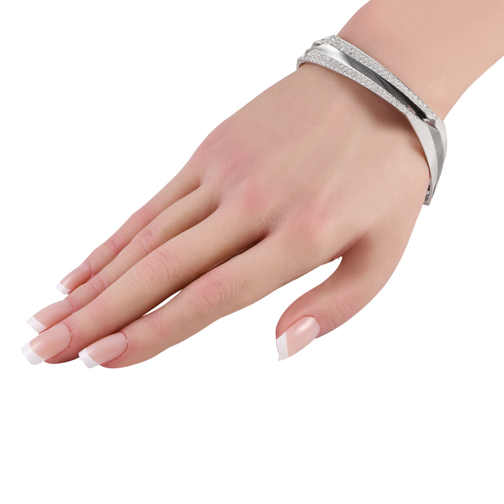 Tiffany & Co. Gehry 18K White Gold 1.20ct Diamond Bracelet