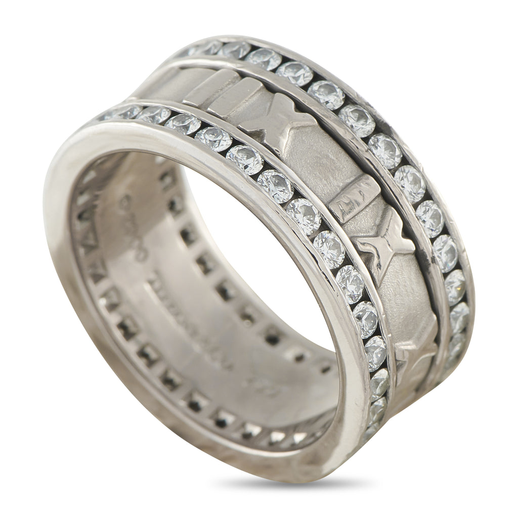 TIFFANY & CO. Tiffany & Co. Atlas 18K White Gold 1.65ct Diamond Eternity Ring