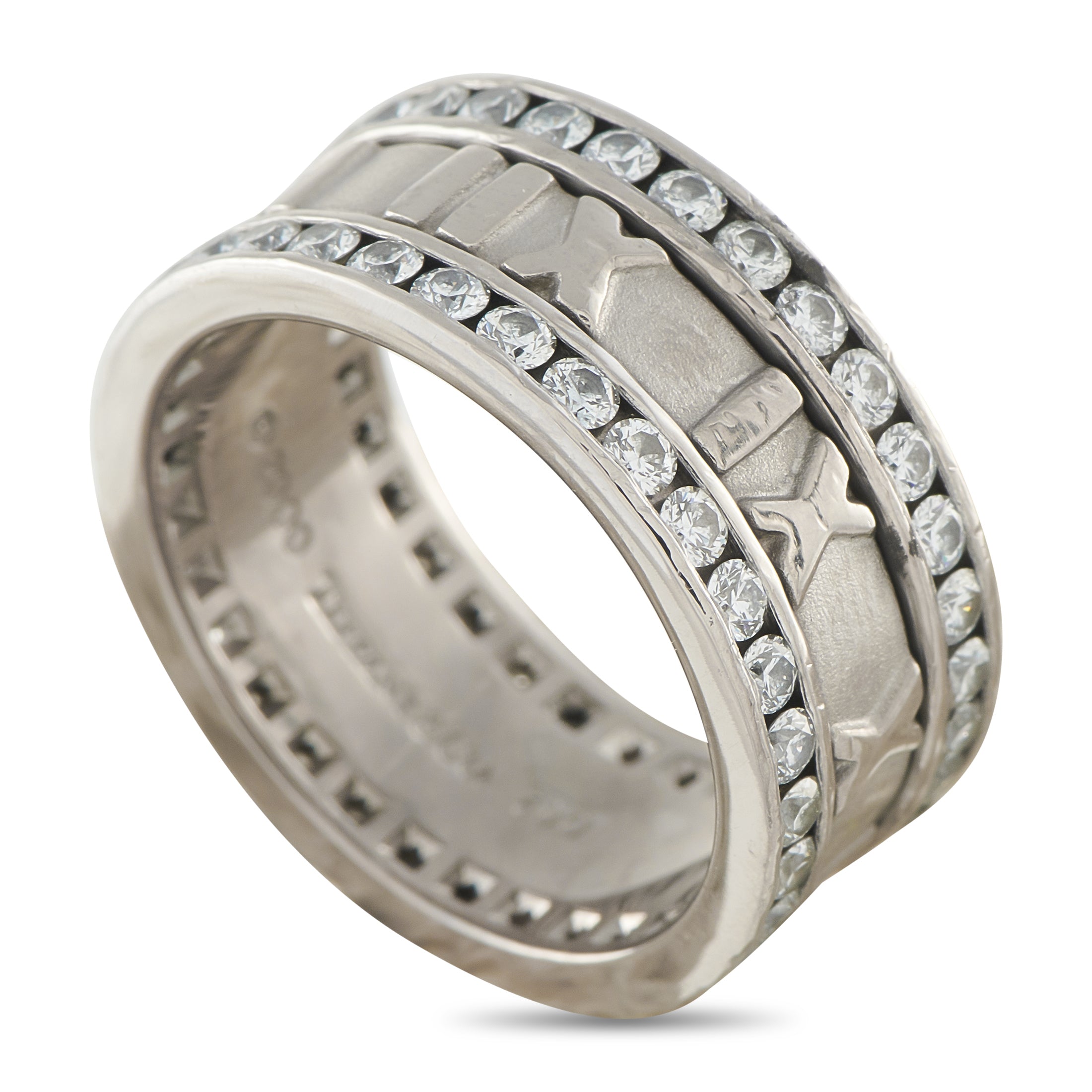 TIFFANY & CO. Tiffany & Co. Atlas 18K White Gold 1.65ct Diamond Eternity Ring