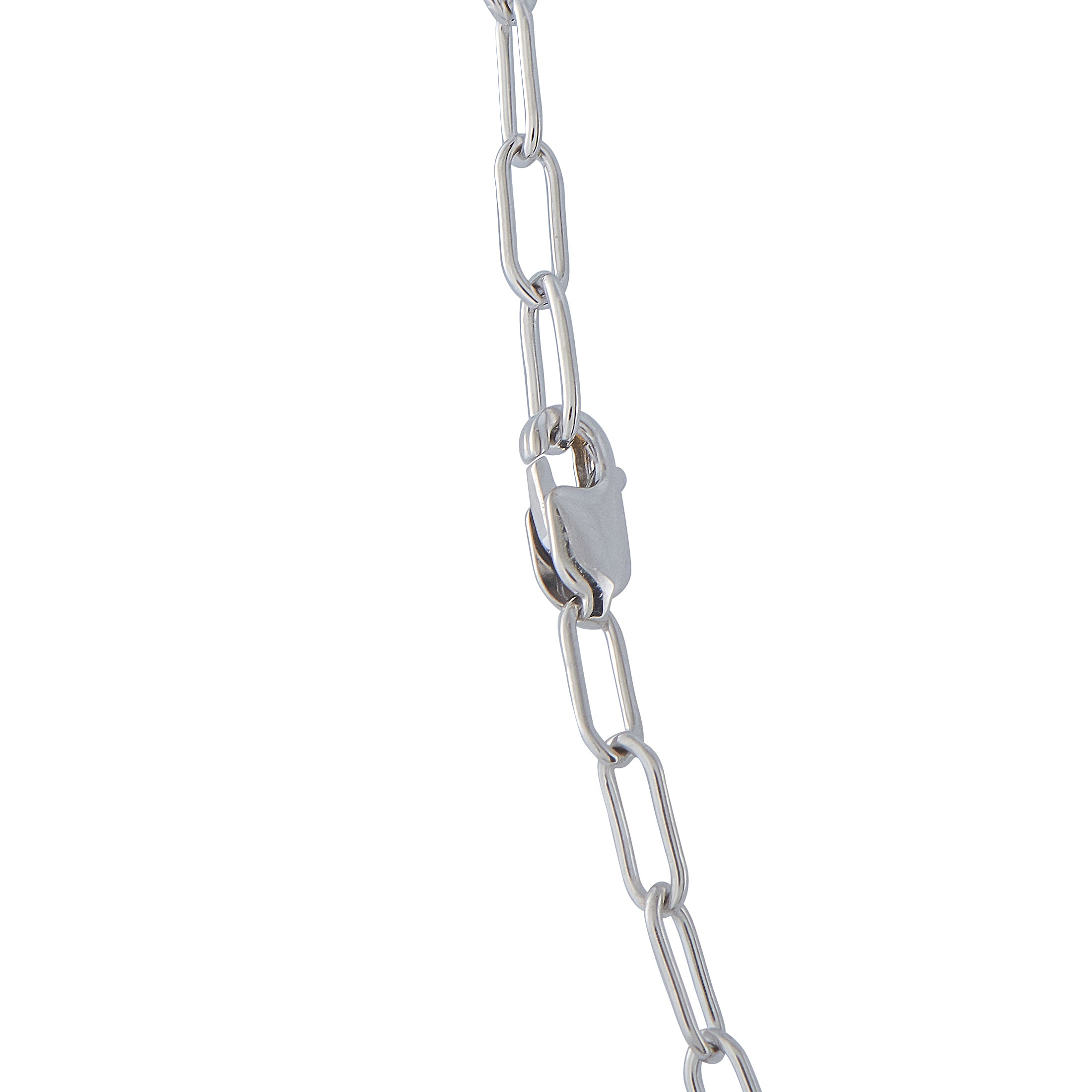 Tiffany & Co. Lock 18K White Gold Diamond Large Lock Pendant