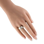 Tiffany & Co. Tiffany & Co. 18K White Gold Diamond Wide Band Ring