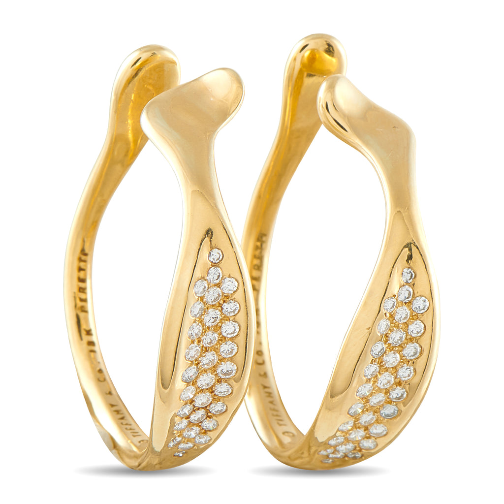 TIFFANY & CO. Tiffany & Co. 18K Yellow Gold 0.89ct Diamond Earrings
