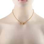 Tiffany & Co. Hard Wear 18K Yellow Gold 0.74ct Diamond Large Link Necklace