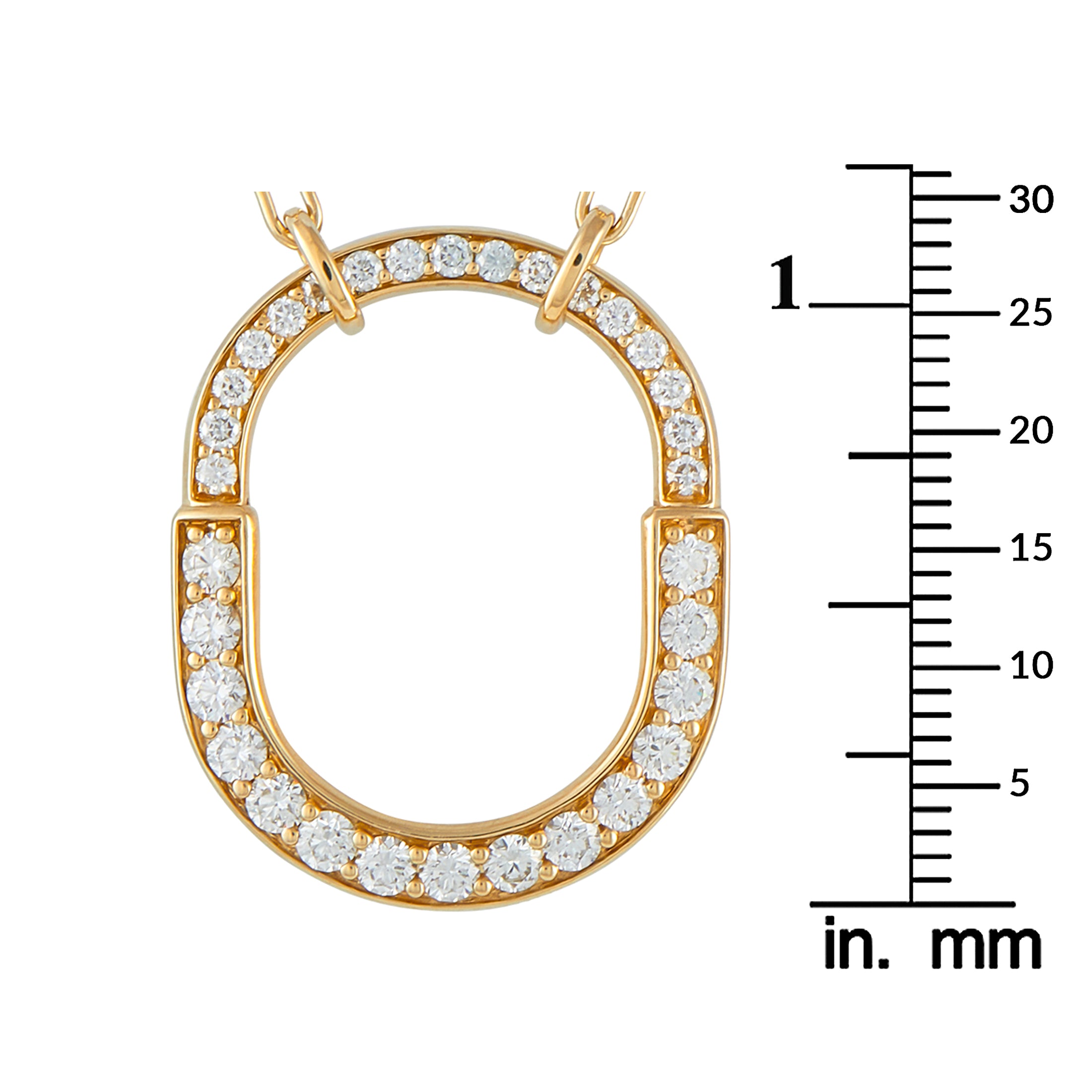 TIFFANY & CO. Tiffany & Co. 18K Yellow Gold 1.25ct Diamond Lock Pendant