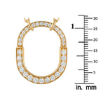 Tiffany & CO. 18K Yellow Gold 1.25ct Diamond Lock Pendant