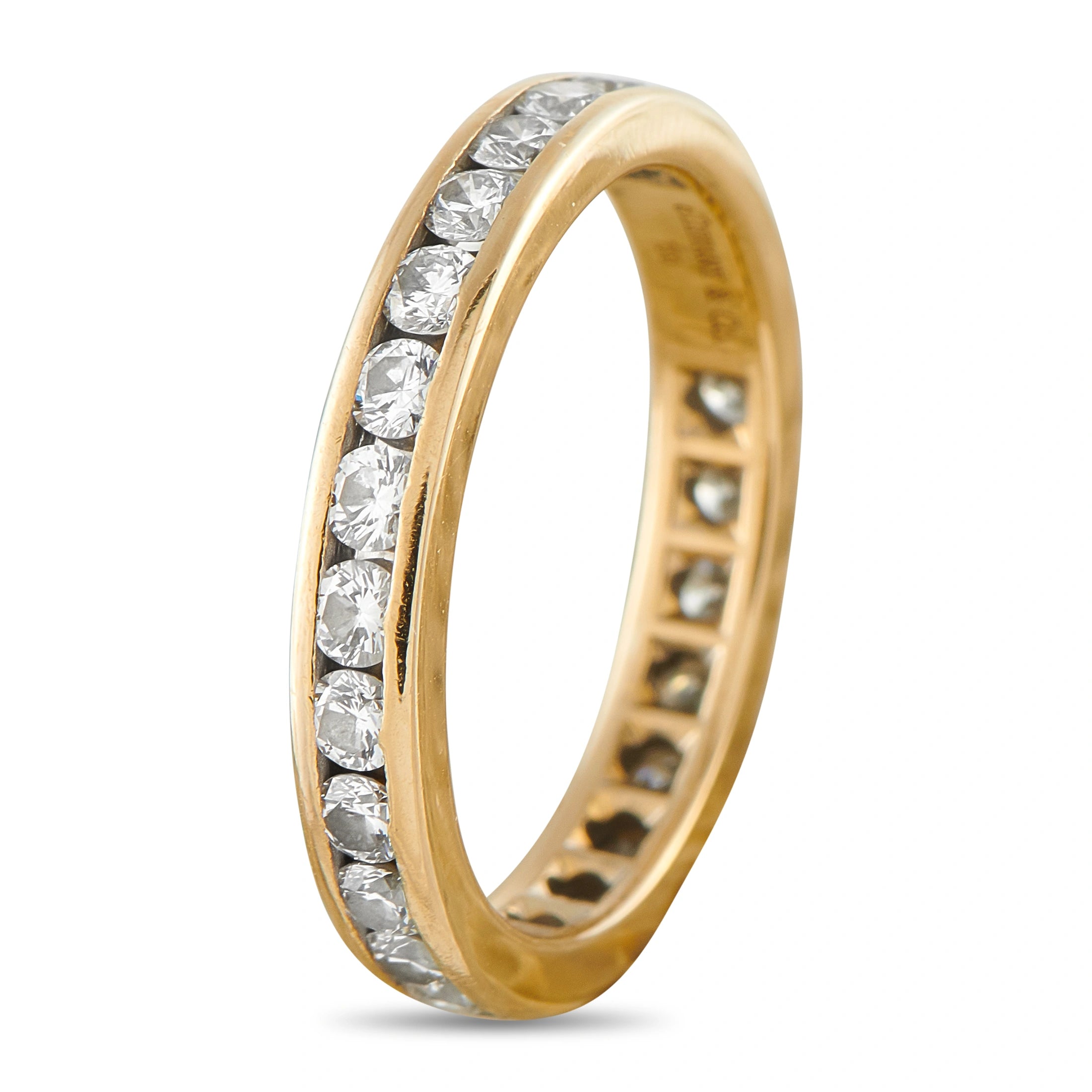Tiffany & Co. 18K Yellow Gold 1.04ct Diamond Eternity Band
