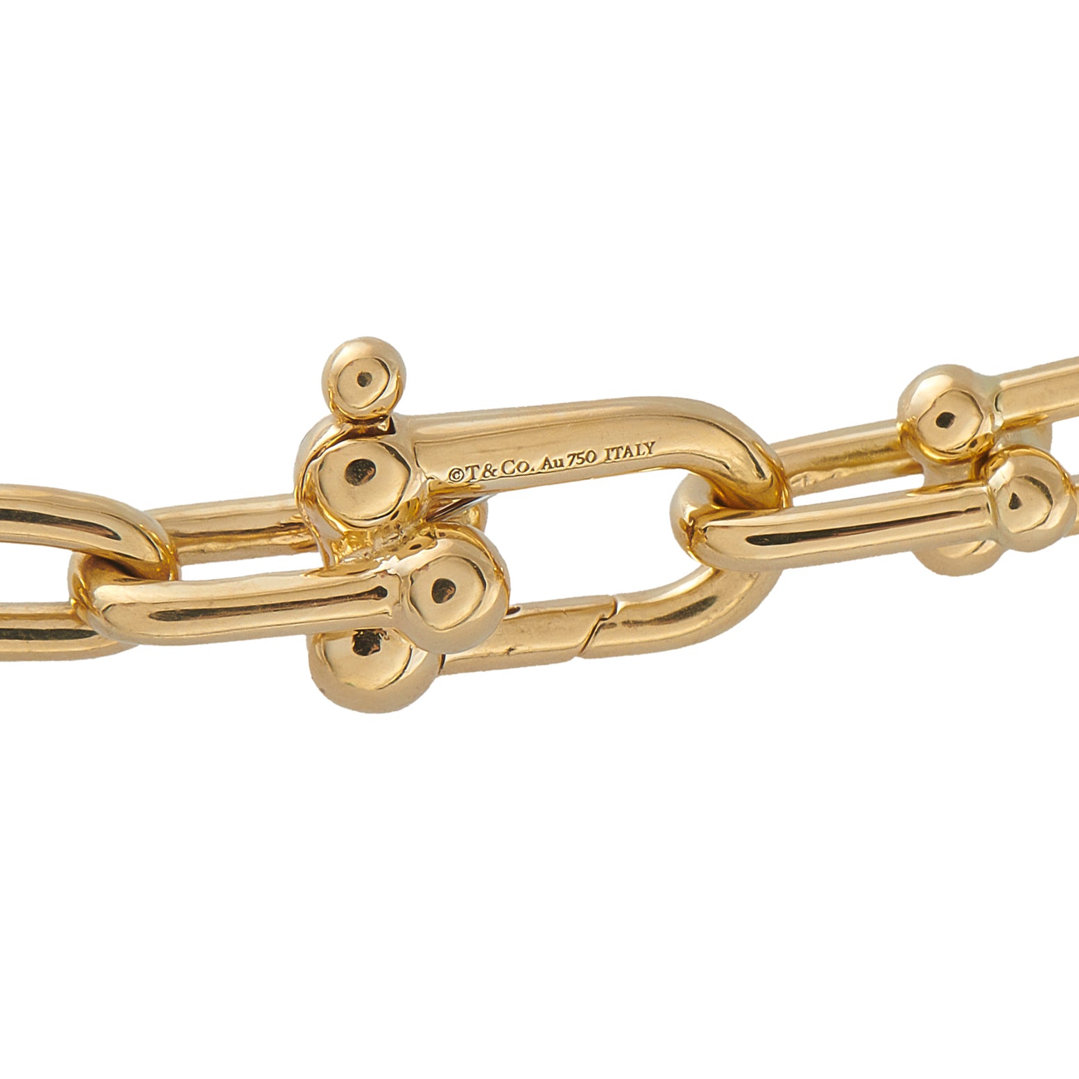 TIFFANY & CO. Tiffany & Co. 18K Yellow Gold Hardwear Single Wrap Necklace