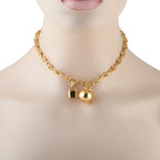 Tiffany & CO. 18K Yellow Gold Hardwear Single Wrap Necklace