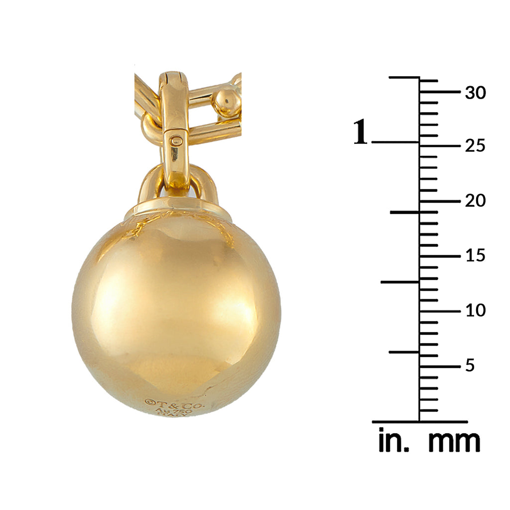 TIFFANY & CO. Tiffany & Co. 18K Yellow Gold Hardwear Single Wrap Necklace