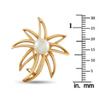 Tiffany & Co. Fireworks 18K Yellow Gold Pearl Clip-On Earrings