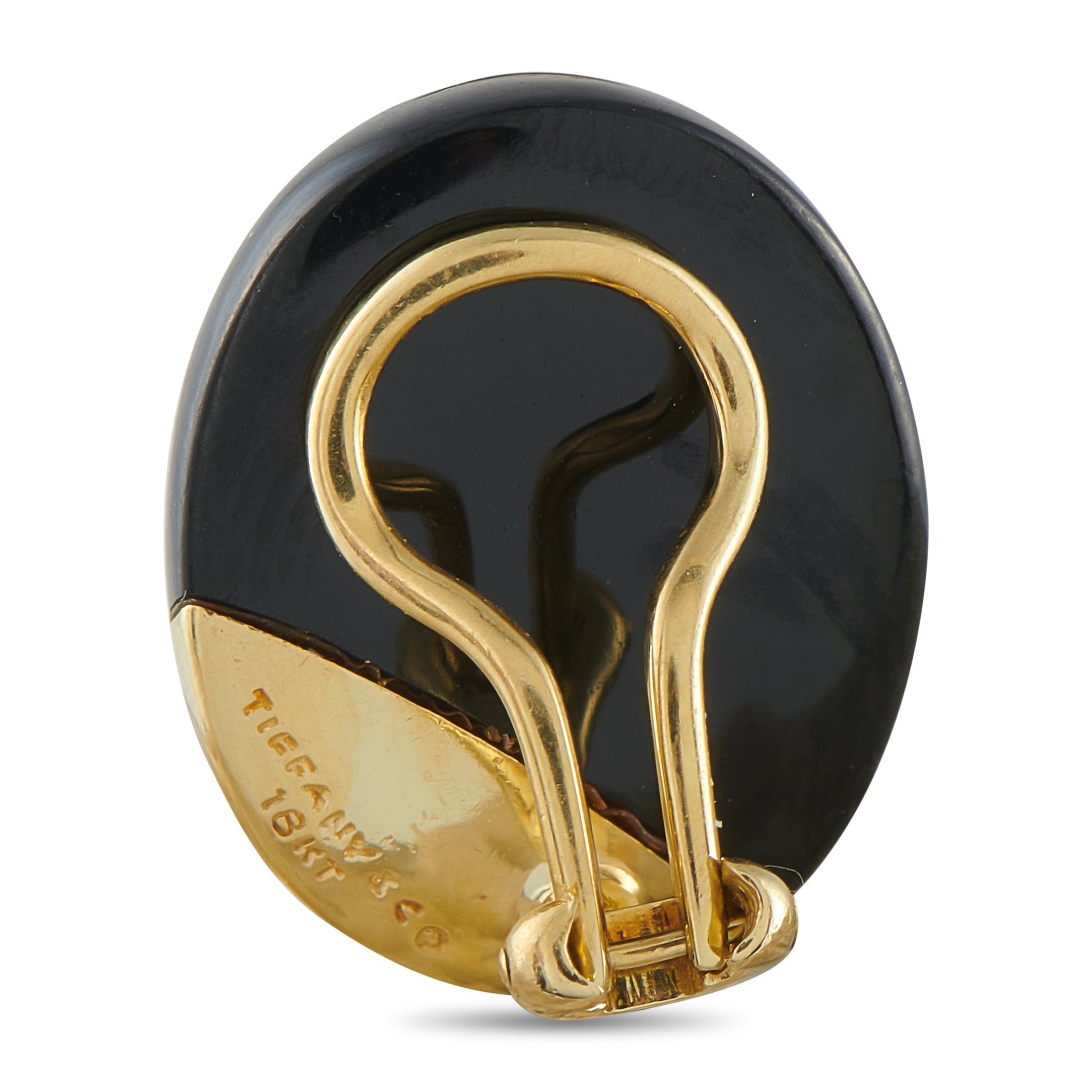 TIFFANY & CO. Tiffany & Co. Angela Cummings 18K Yellow Gold and Onyx Clip On Earrings