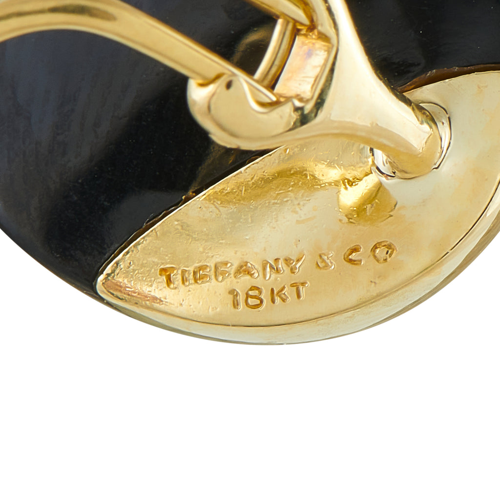 TIFFANY & CO. Tiffany & Co. Angela Cummings 18K Yellow Gold and Onyx Clip On Earrings