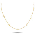 Tiffany & CO. Elsa Peretti Diamonds by the Yard 18K Yellow Gold 2.50ct Diamond Necklace