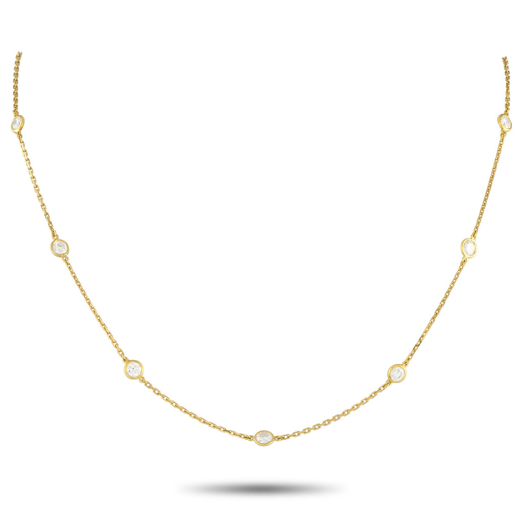 Tiffany & Co.Tiffany & Co. Elsa Peretti Diamonds by the Yard 18K Yellow Gold 2.50ct Diamond Necklace TI32-073125 – From Tiffa