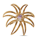 Tiffany & Co. Fireworks 18K Yellow Gold Amethyst Brooch
