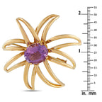 Tiffany & Co. Fireworks 18K Yellow Gold Amethyst Brooch