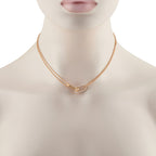 Tiffany & Co. HardWear 18K Rose Gold 0.74ct Diamond Necklace