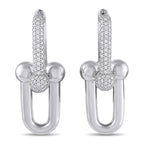 TIFFANY & CO. Tiffany & Co. HardWear 18K White Gold 1.18ct Diamond Earrings