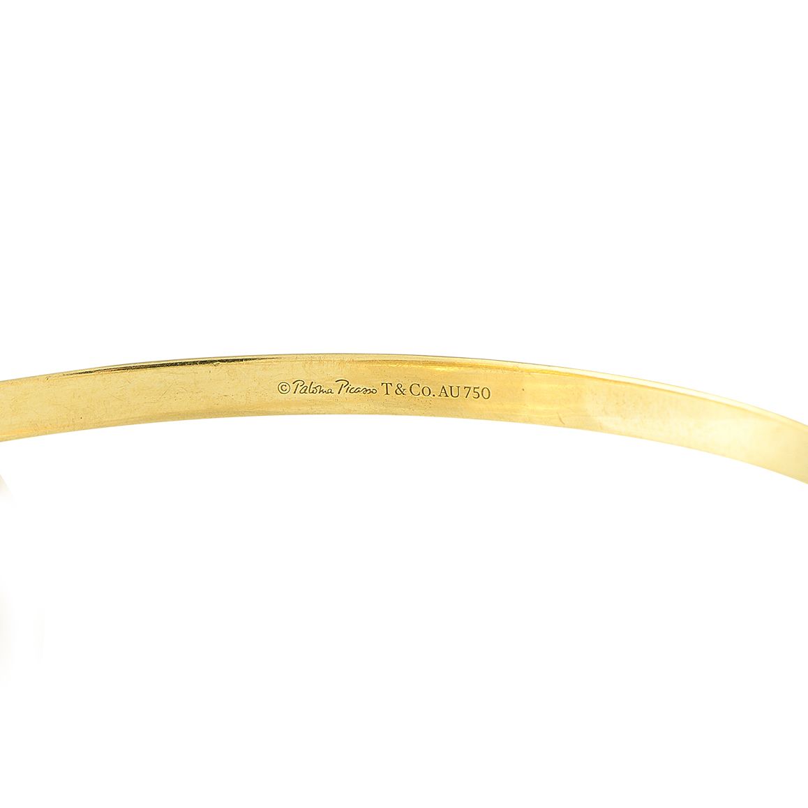 Tiffany & Co. Tiffany & Co. Vintage Paloma Picasso Melody 18K Yellow Gold Diamond Rolling Bracelet