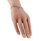 Tiffany & Co. Platinum Diamond Heart Charm Bracelet