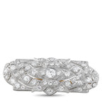 Tiffany & CO. Platinum 1.50ct Diamond Art Deco Brooch
