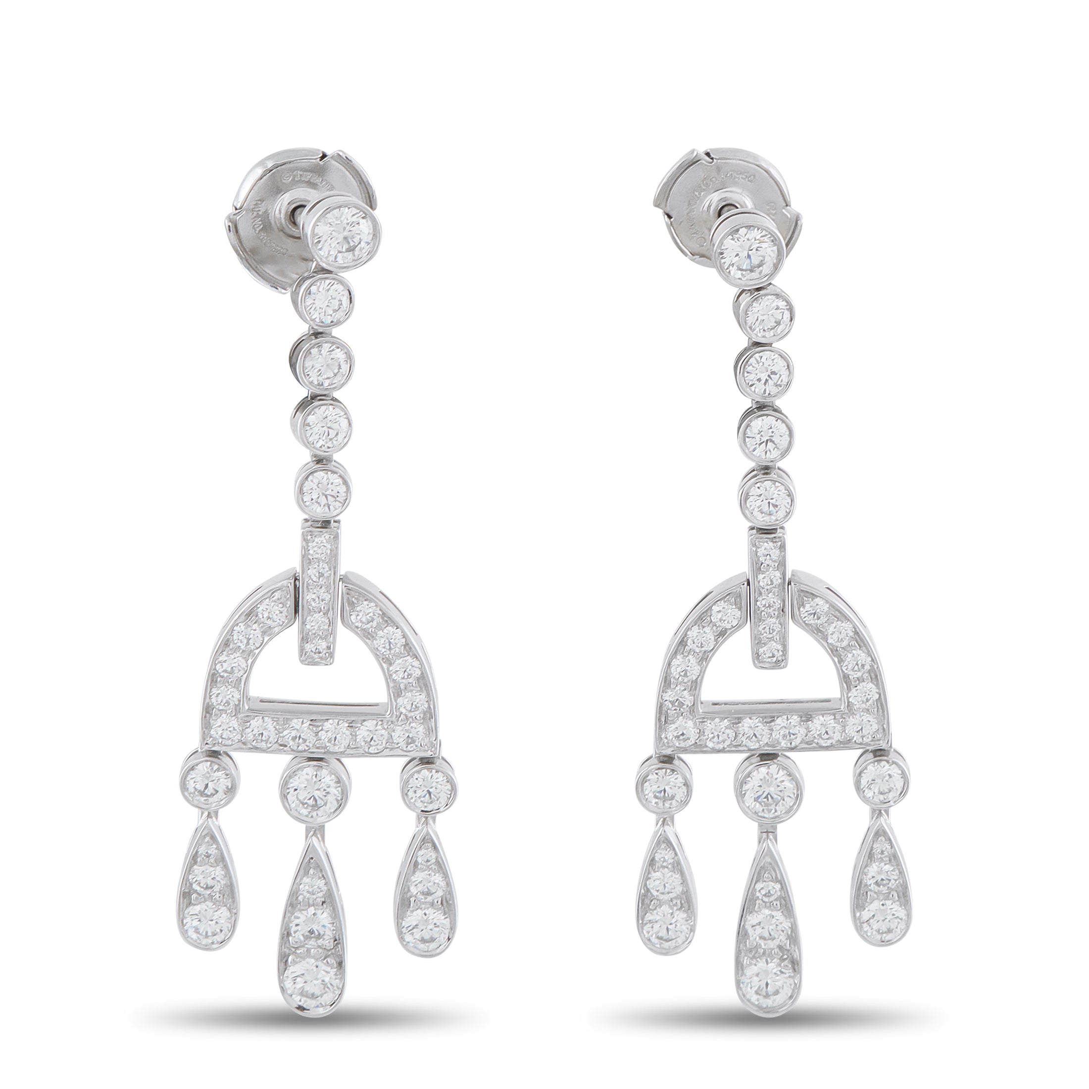 Tiffany & Co. Legacy Platinum 2.38ct Diamond Earrings