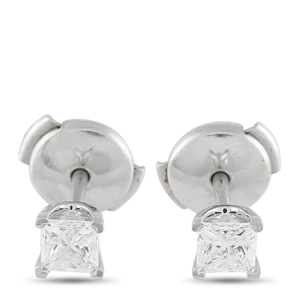Tiffany & Co. Platinum 0.64ct Diamond Stud Earrings