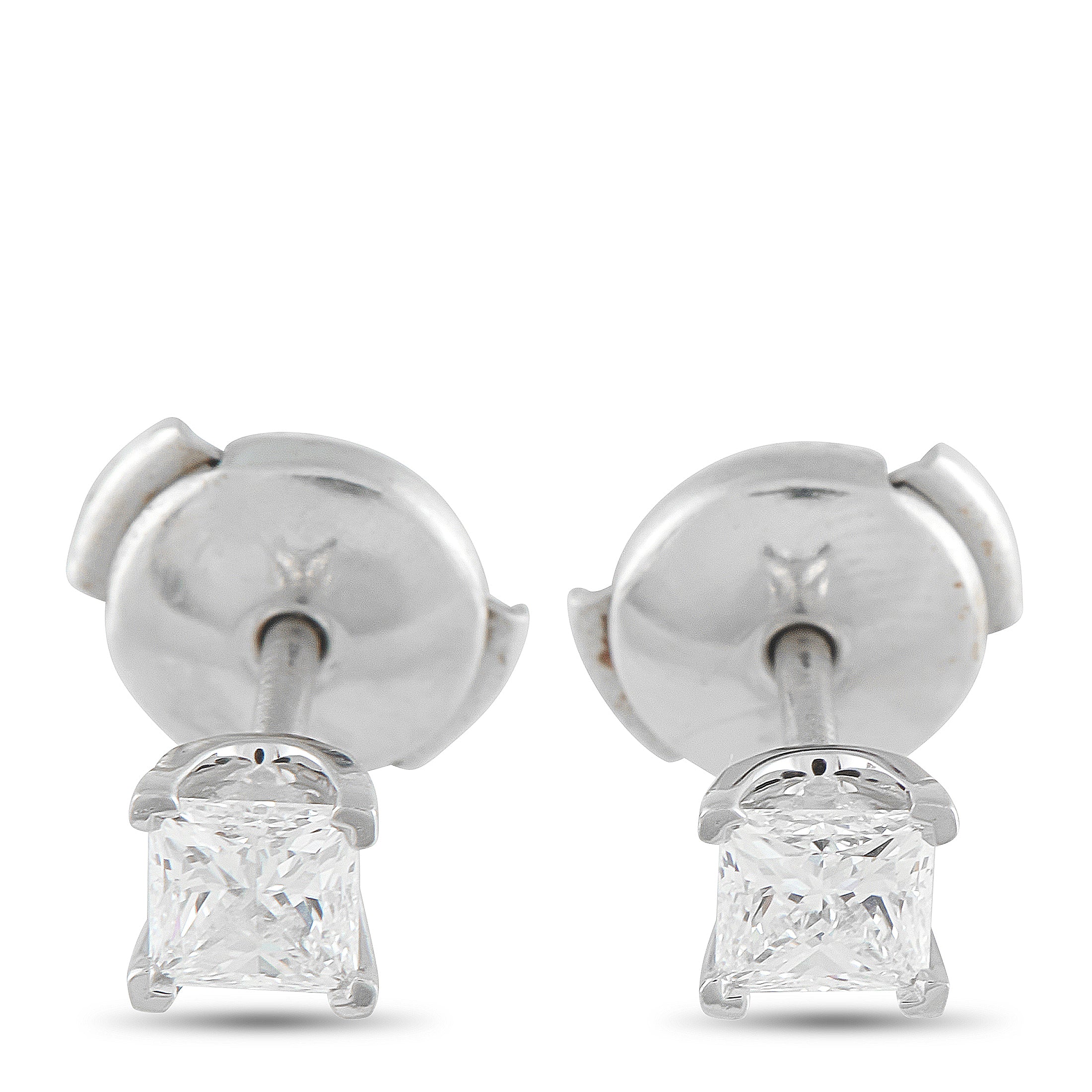 Tiffany & Co. Platinum 0.64ct Diamond Stud Earrings