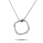 Tiffany & Co. Frank Gehry Platinum 0.60ct Diamond Torque Necklace – Minimal in appearance yet rich in style, this piece is a 