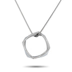 Tiffany & Co. Frank Gehry Platinum 0.60ct Diamond Torque Necklace