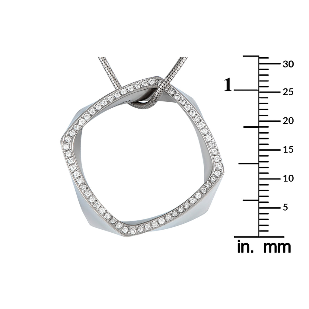Tiffany & CO. Frank Gehry Platinum 0.60ct Diamond Torque Necklace
