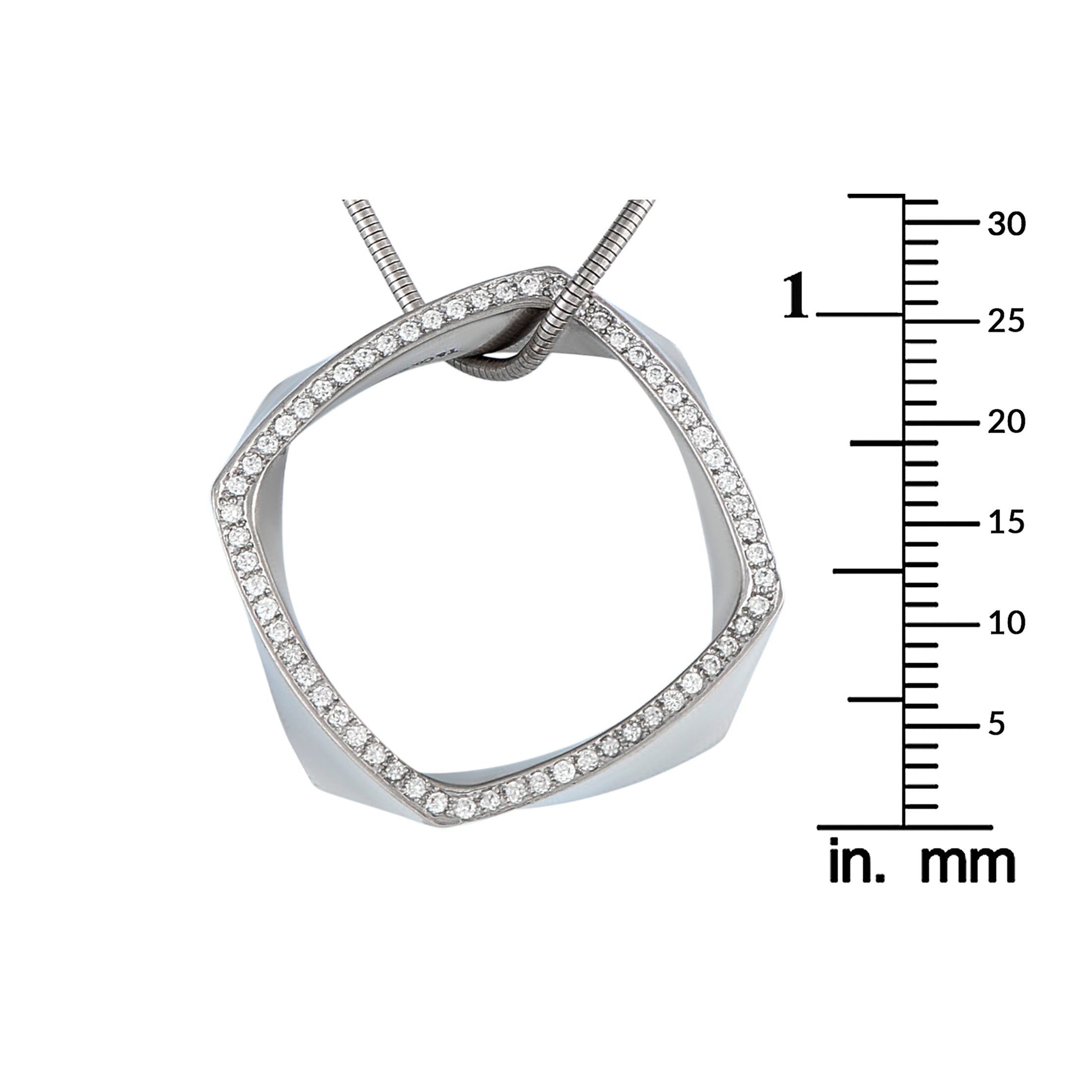 Tiffany & CO. Frank Gehry Platinum 0.60ct Diamond Torque Necklace