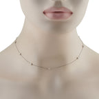 Tiffany & Co. Elsa Peretti Diamonds by the Yard Platinum 1.20ct Diamond Necklace