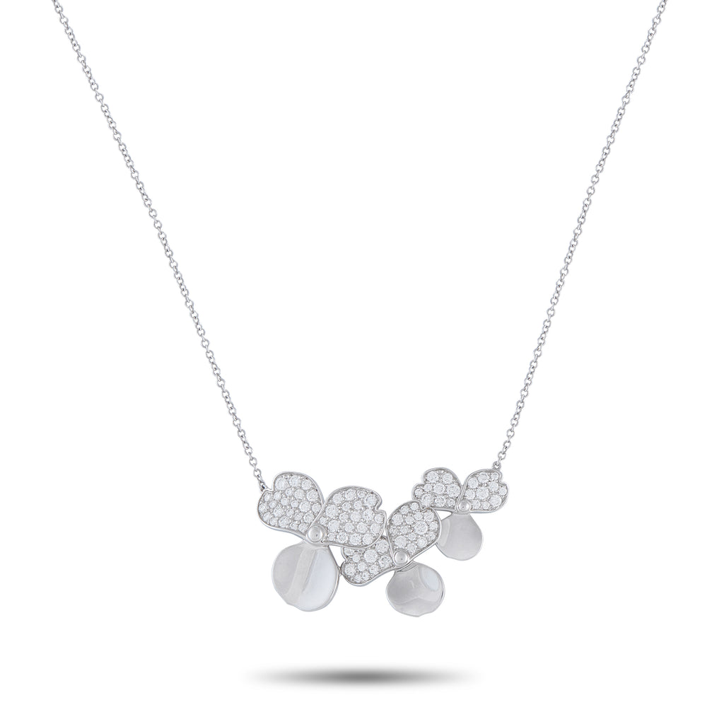 Tiffany & Co. Paper Flowers Platinum Diamond Pendant